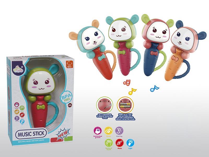 Carrot Rabbit Music Stick With Light