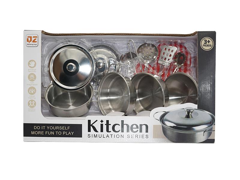Stainless Steel Tableware Toys With Glove