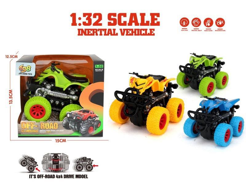Off-road four-wheel drive inertial stunt vehicle