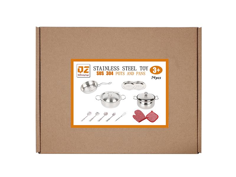 304 Stainless Steel Tableware Toys 14pcs