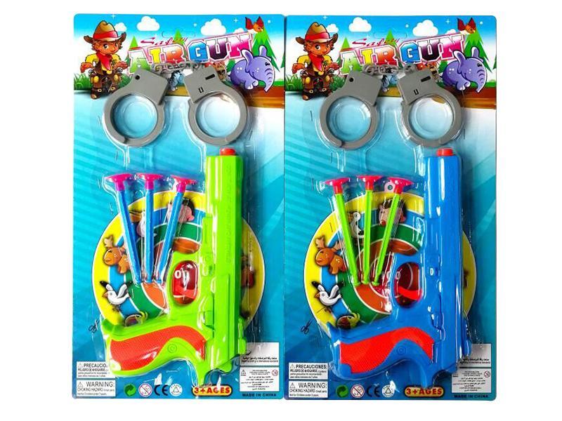 Multicolor Soft Bullet Gun With  Handcuff