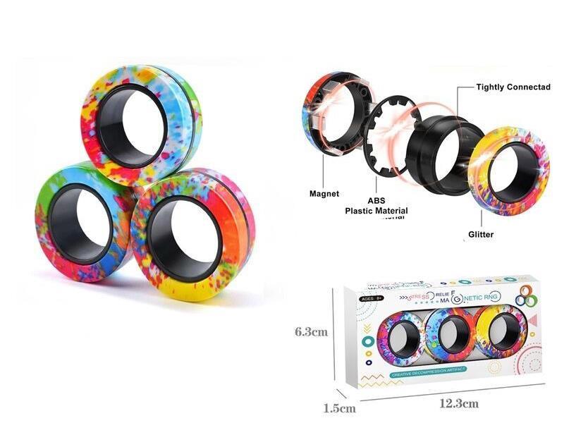 Magnetic Ring Stress-Relieving Toy