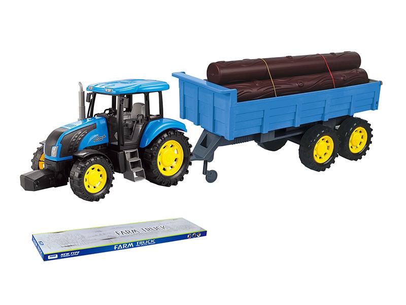 Friction Farm Tractor With Tailer