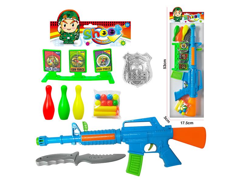 Soft Bullet & Ping-Pong Ball Gun Set