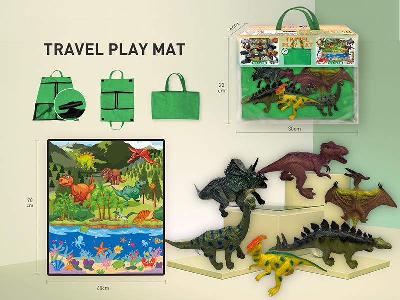 Carpet Portable Storage Bag - Dinosaur Scene
