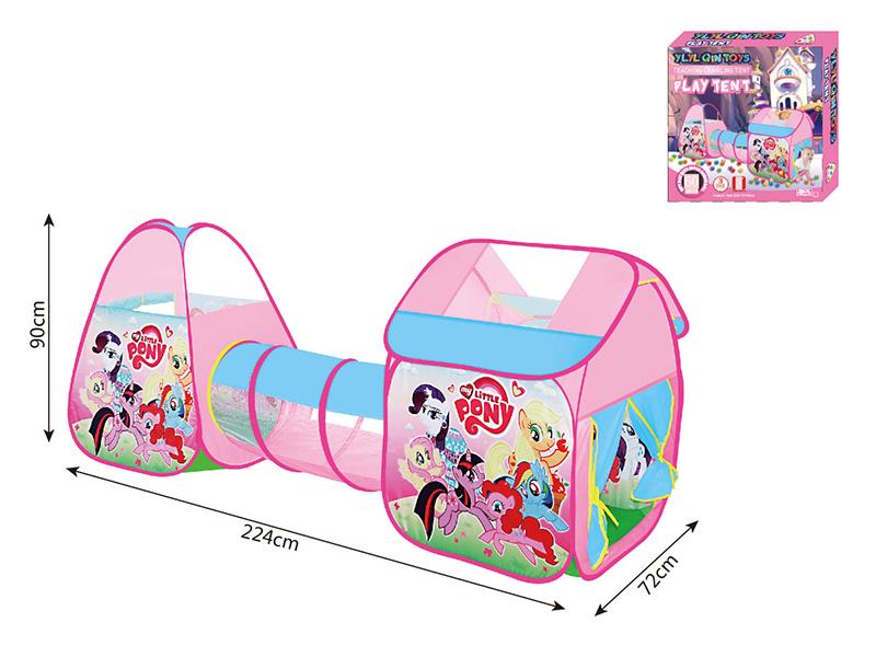 Children's 3 In 1 Play Tent + 60 Balls