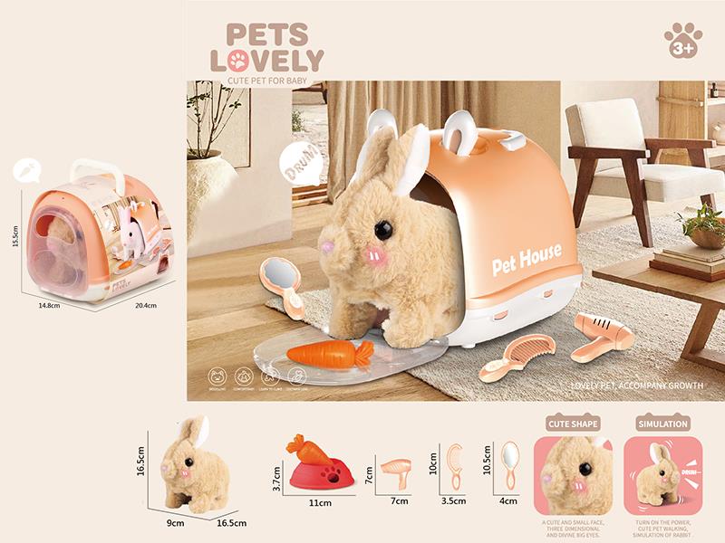 Electric Plush Pet Rabbit Set