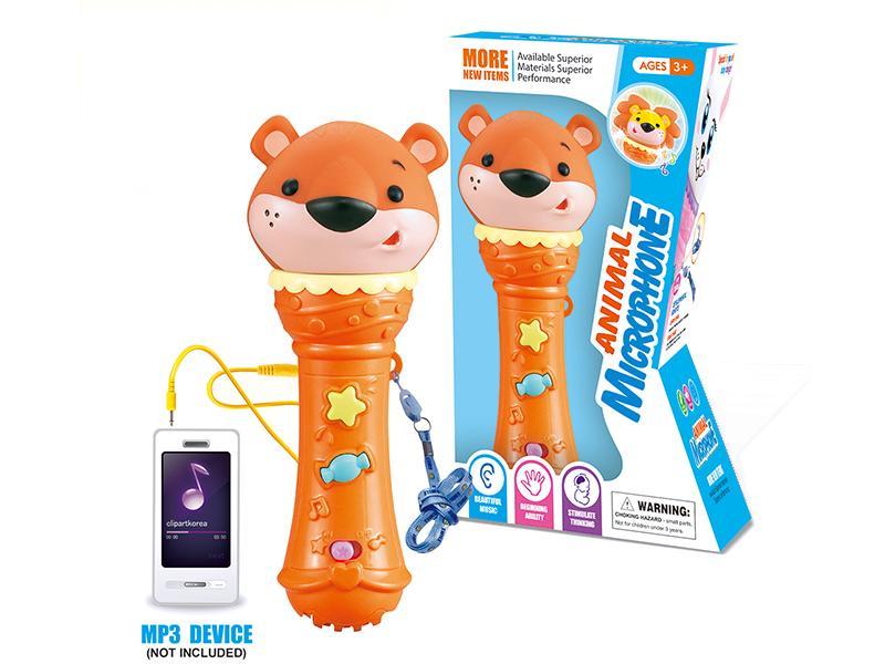 Cartoon  Bear   Microphone