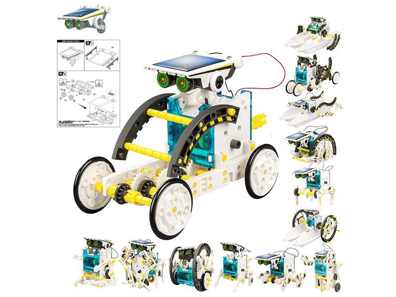13 In 1 Solar Robot With Battery Compartment