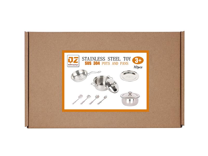 304 Stainless Steel Tableware Toys 10pcs