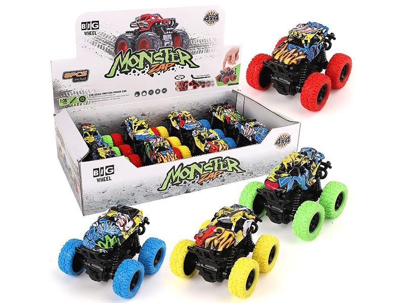 Friction Off-Road Vehicles 8pcs