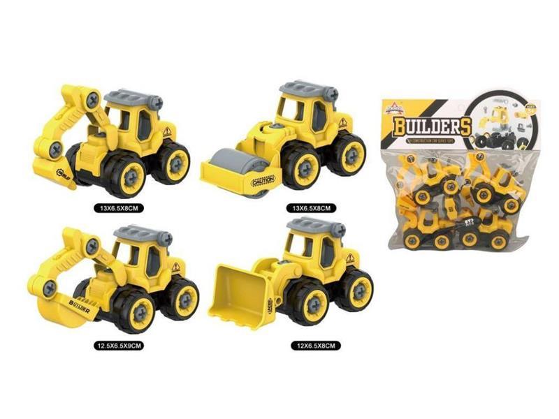 DIY Engineering Vehicle 4PCS