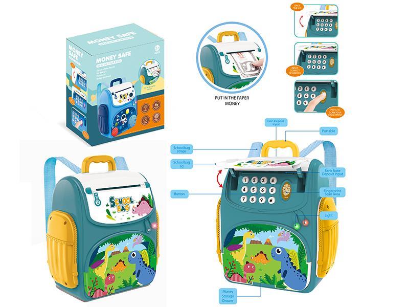 Dinosaur Backpack Piggy Bank