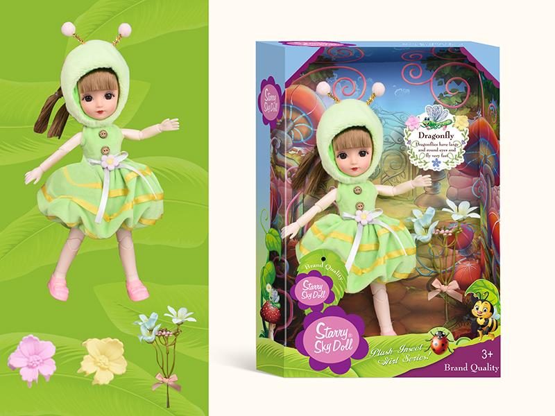Insect Series 12 Inch 11-Joint Fashion Doll(Dragonfly)