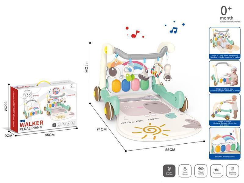 2 In 1 Pedal Piano Baby Walker