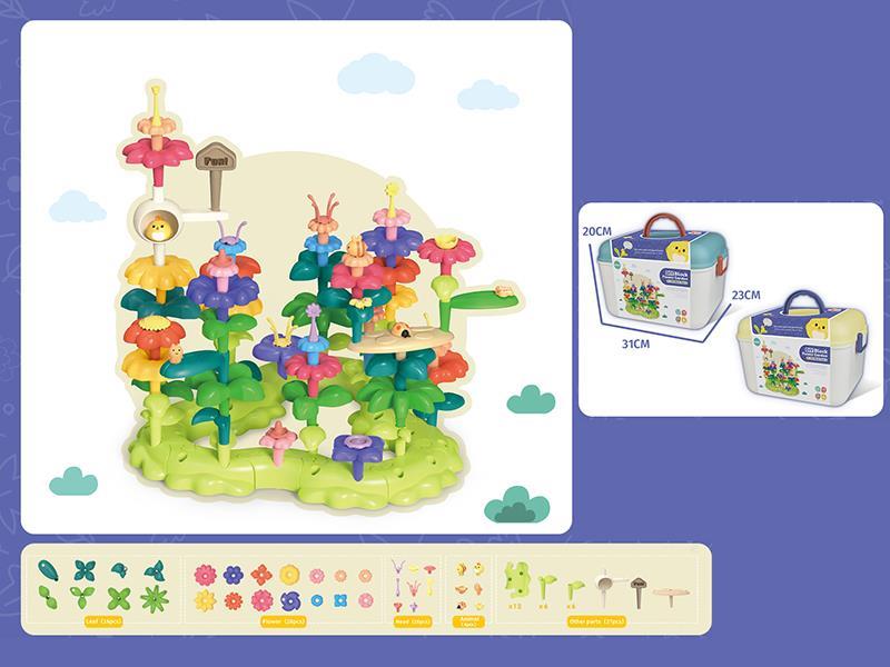 DIY Building Block Flower Garden 93pcs