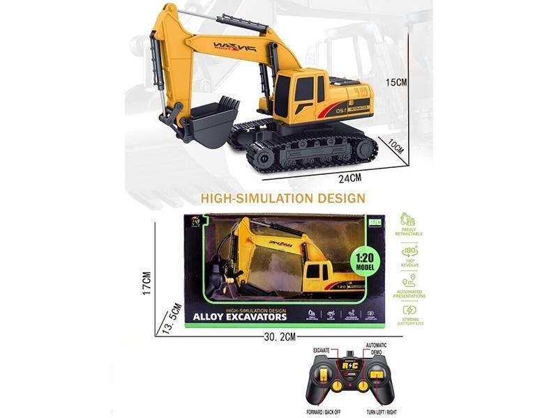 1:206 Remote Control Alloy Excavator (Power Not Included)