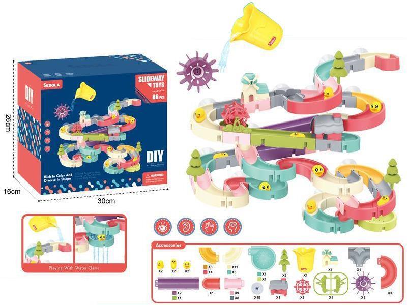 DIY Assembly Slideway Toys 86pcs