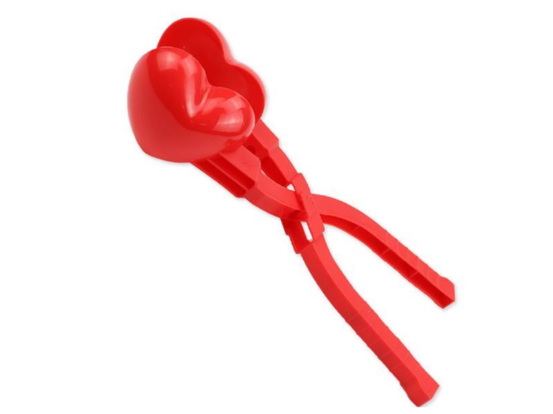 Small Size Heart-Shaped Snowball Clip