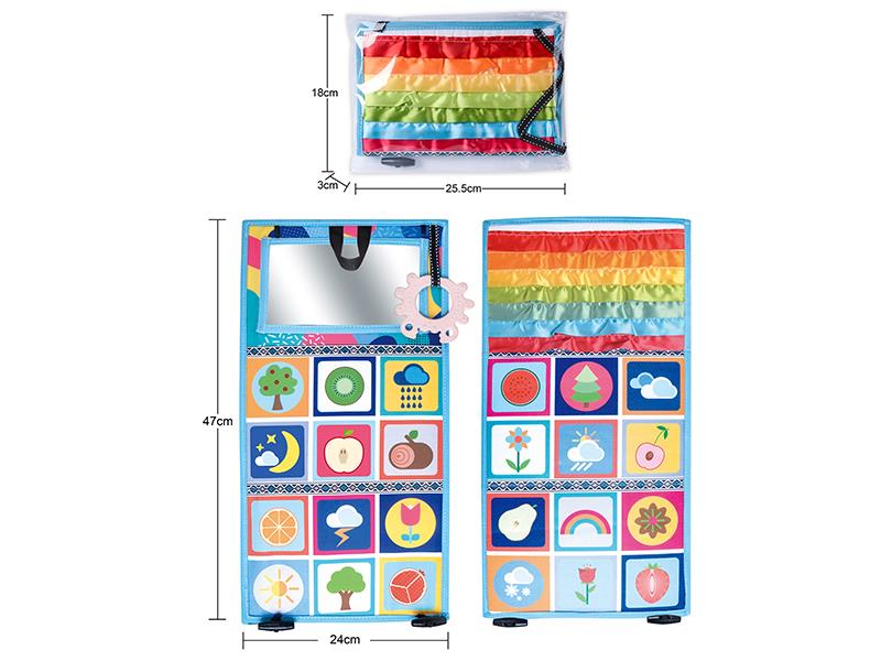 Foldable & Hangable Tummy Time Mirror Developmental Newborn Baby Toys