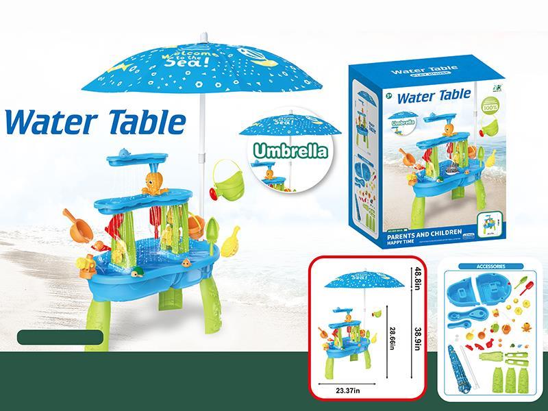 Beach Water Table + 1M Beach Umbrella