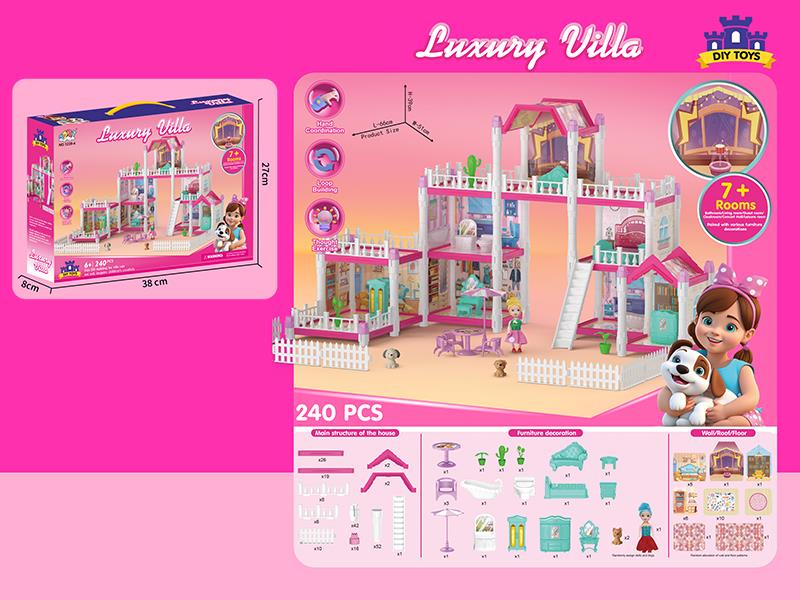 DIY Mini Villa(7 Rooms)240pcs