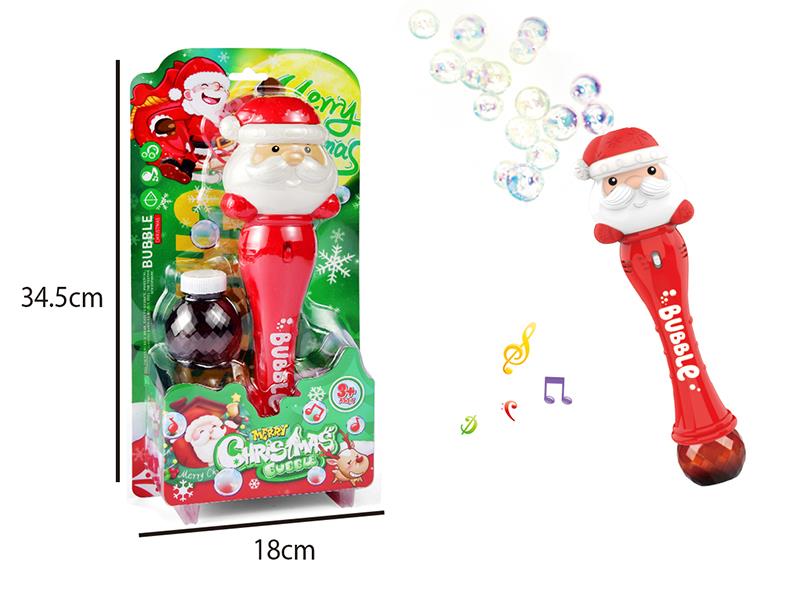 Electric Santa Bubble Stick With Light And Music