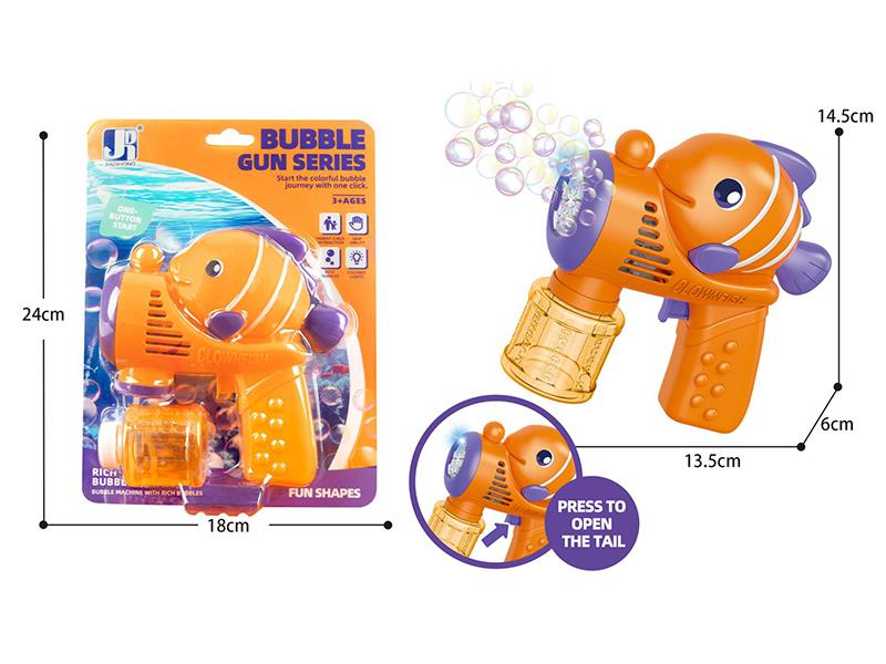 8 Holes Clownfish Bubble Gun With Lights