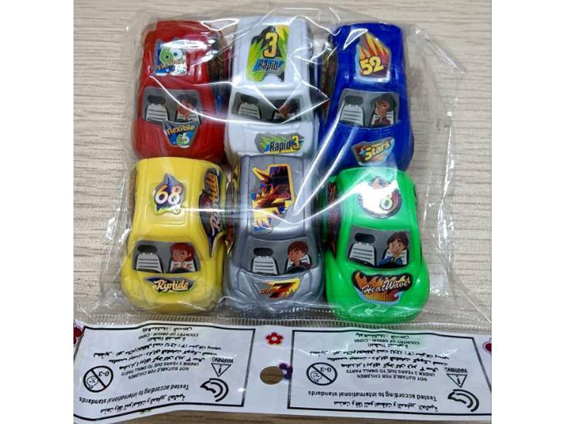 6PCS Slide Car