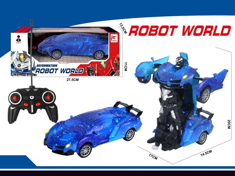 27Mhz 1:16 5-Channel Remote Control One Button Deformation Car(Not Including Batteries)