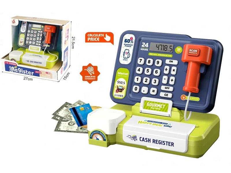 Simulated LCD Display Cash Register (With Calculation Function + Light And Sound)