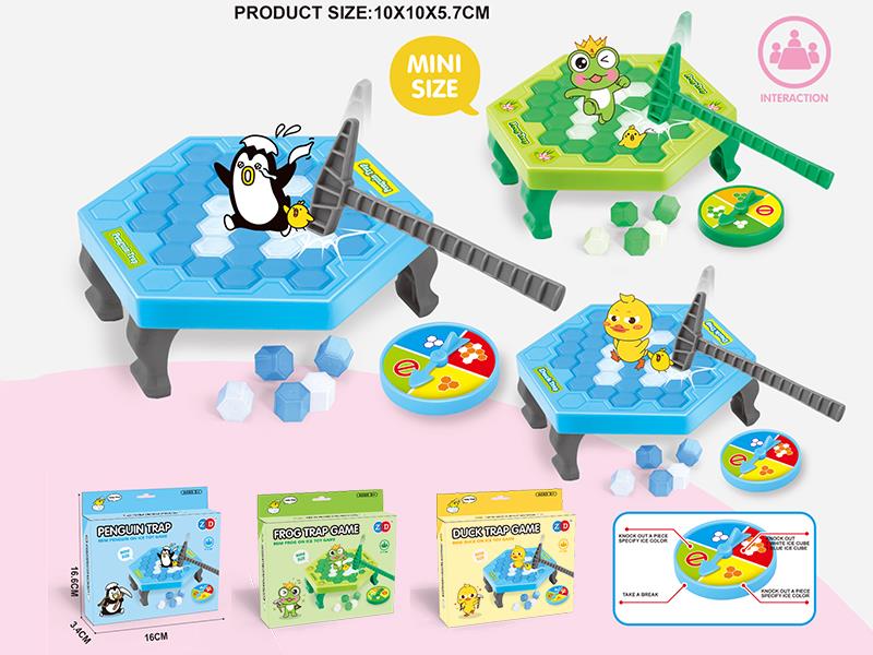 Small Size Mini Penguin/Frog/Duck On Ice Trap Game