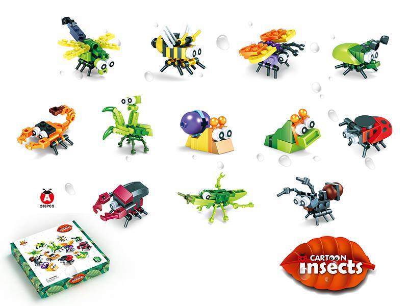 Building Blocks - Cartoon Insects 238pcs
