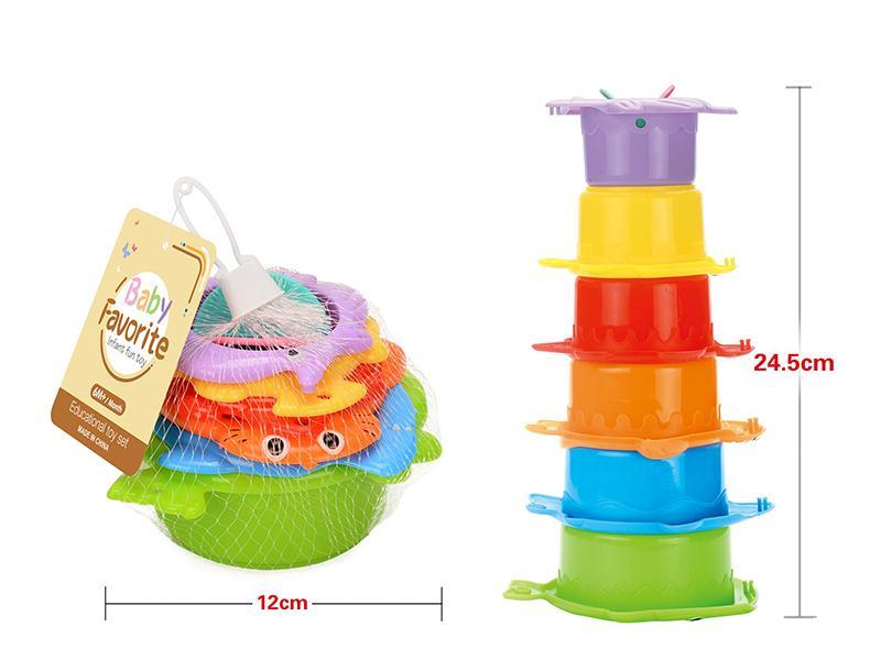 7 Colors Plastic Jenga Baby Toys
