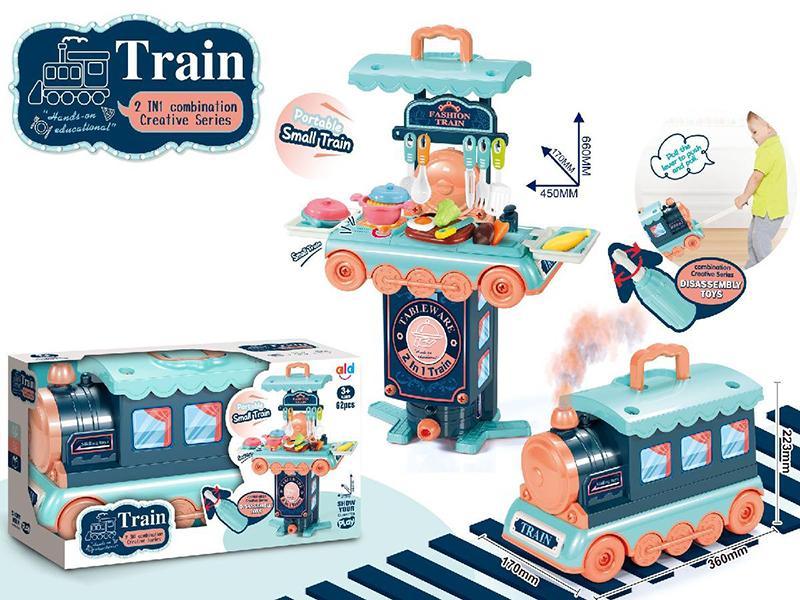 DIY Transformation Tableware Train (Light And Music)