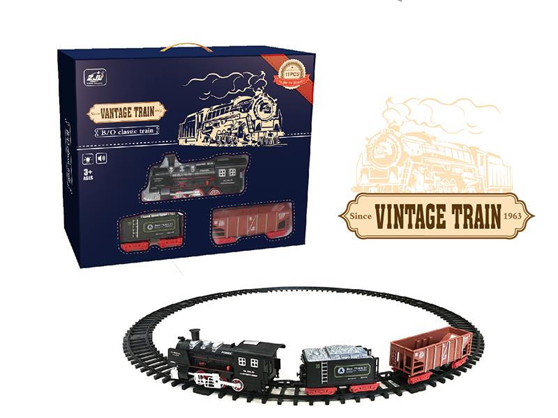 Retro Rail Train(Light + Sound)