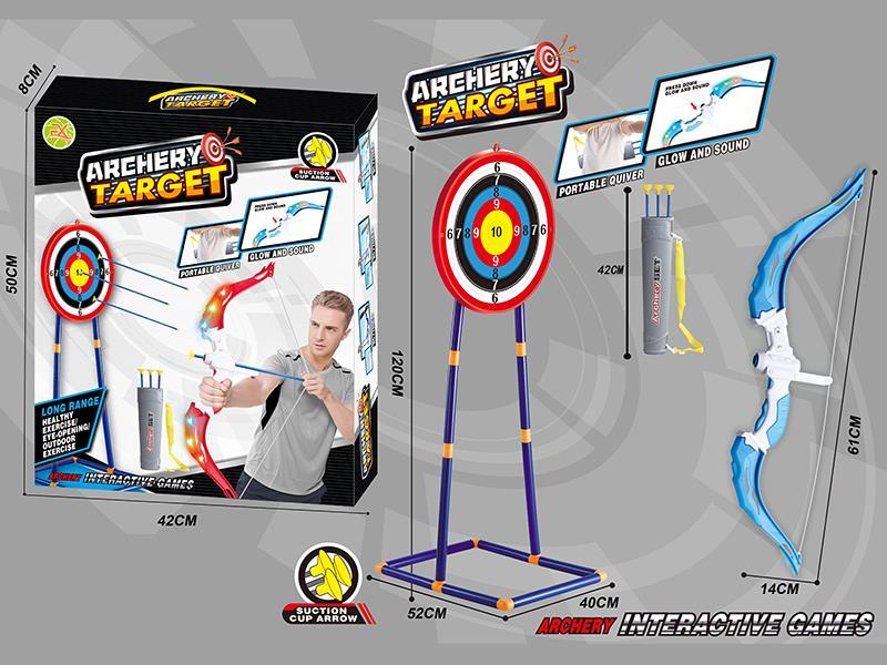 1.2M Archery Target + Large Size Bow And Arrow Set