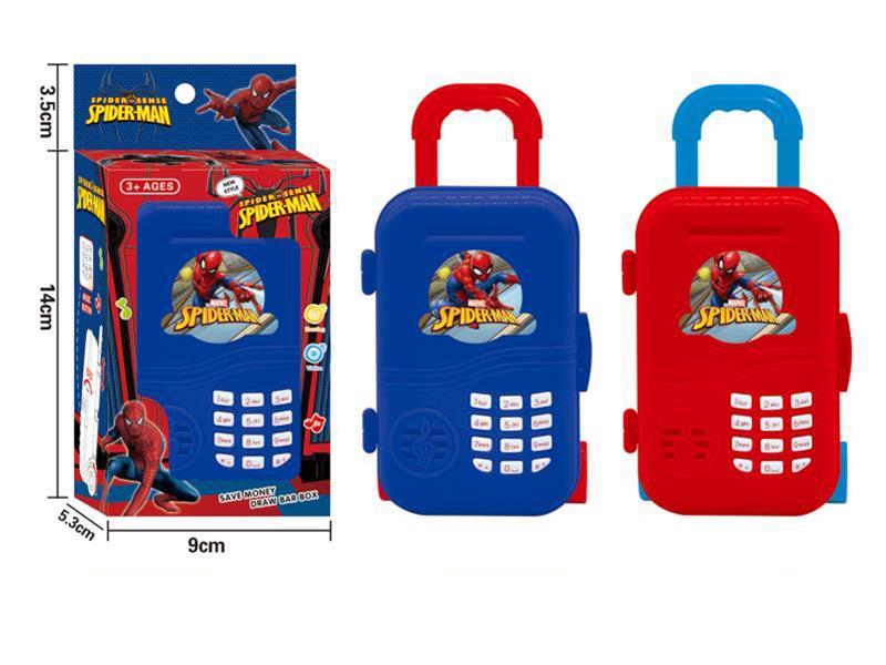 Spider-Man Luggage Piggy Bank With Music,Voice Function