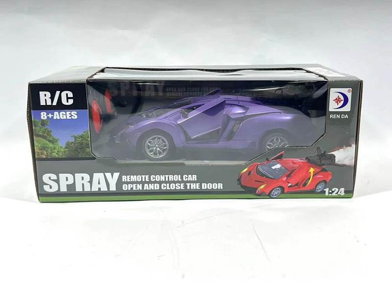 1:24 Remote Control Spray One-Button Open Door Simulation Racing Car