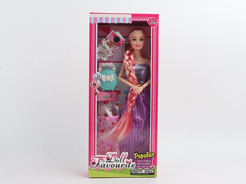 11.5 Inch Solid Joint Long Braid Doll Angel Bag