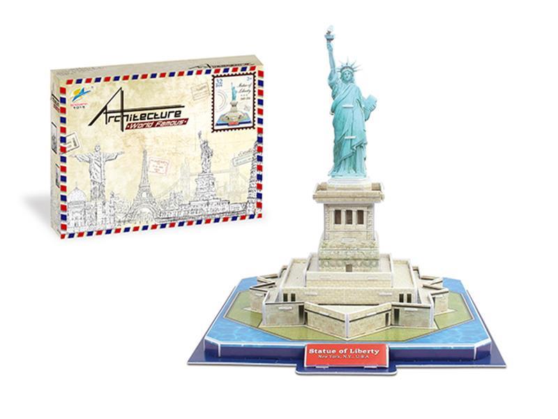 32PCS Statue Of Liberty 3D Jigsaw Puzzle (English)