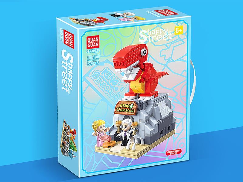 Tyrannosaurus Museum Street View Series Building Blocks 278PCS