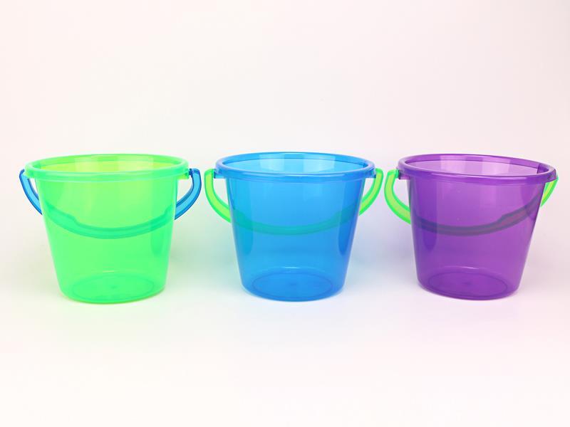 Transparent Round Sand Bucket