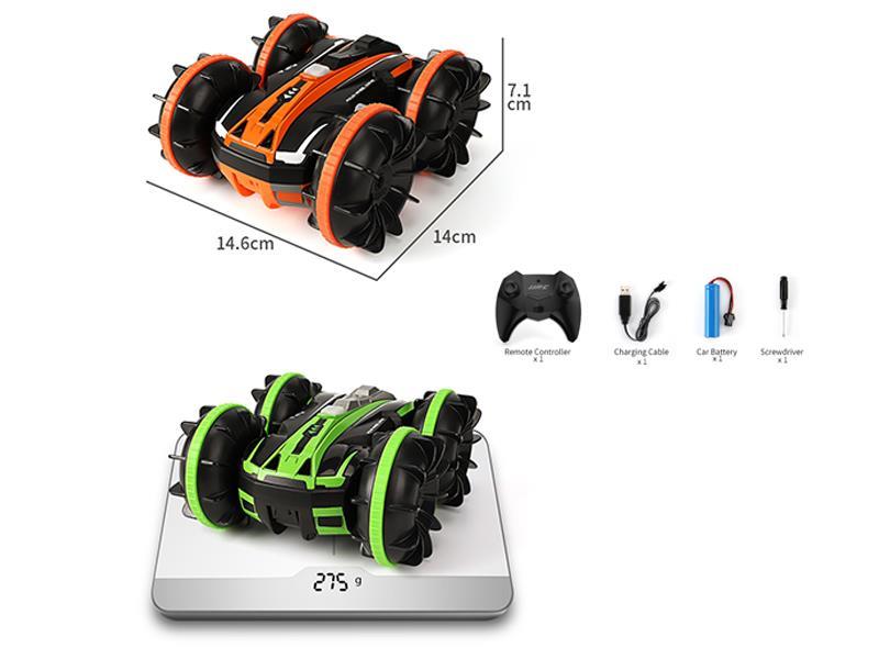2.4G R/C 2 In 1 Double-Sided Stunt Amphibious Vehicle