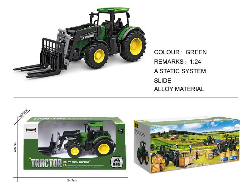 1:24 Alloy Slide Farmer Fork Truck