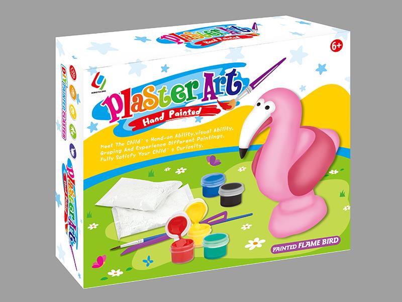 DIY 3D Gypsum Mould Coloured Drawing Toys - Flamingo
