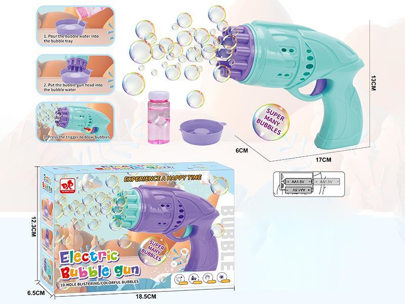 10 Holes Electric Bubble Gun