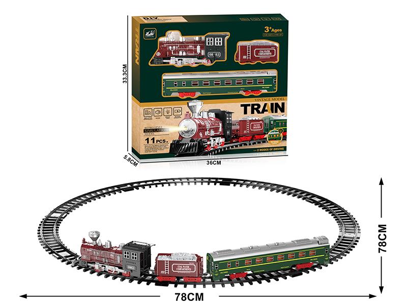 Classical Rail Train(Sound And Lights)2 Modes Of Driving