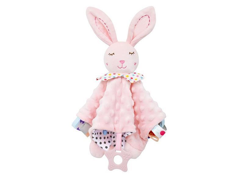 Pink Rabbit Baby Soothing Towel