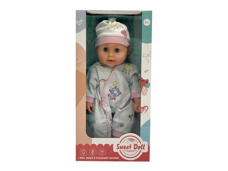 18" Full Vinyl Baby Doll With Music